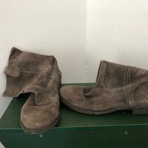 Officine Creative Slouchy Suede Tall Ankle Boots